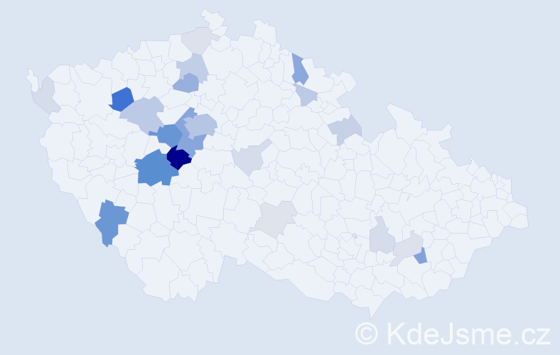 Příjmení: 'Čámská', počet výskytů 84 v celé ČR