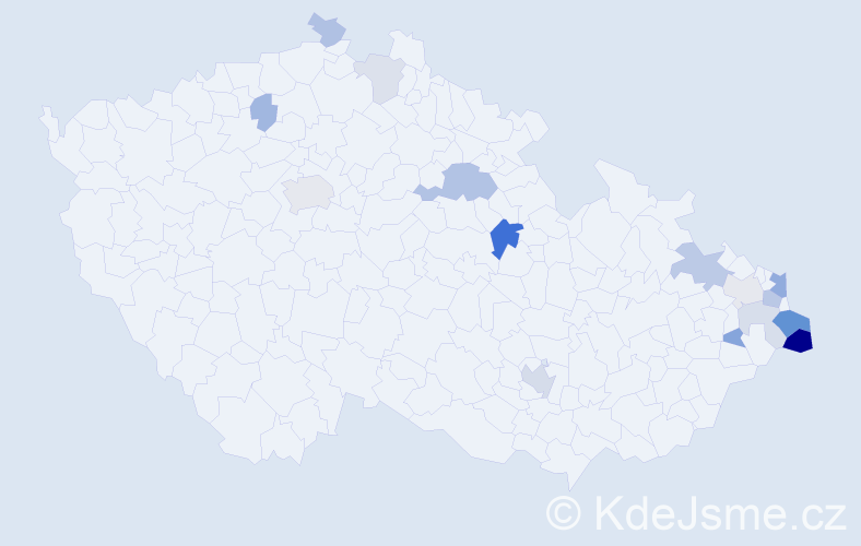 Příjmení: 'Sobel', počet výskytů 36 v celé ČR