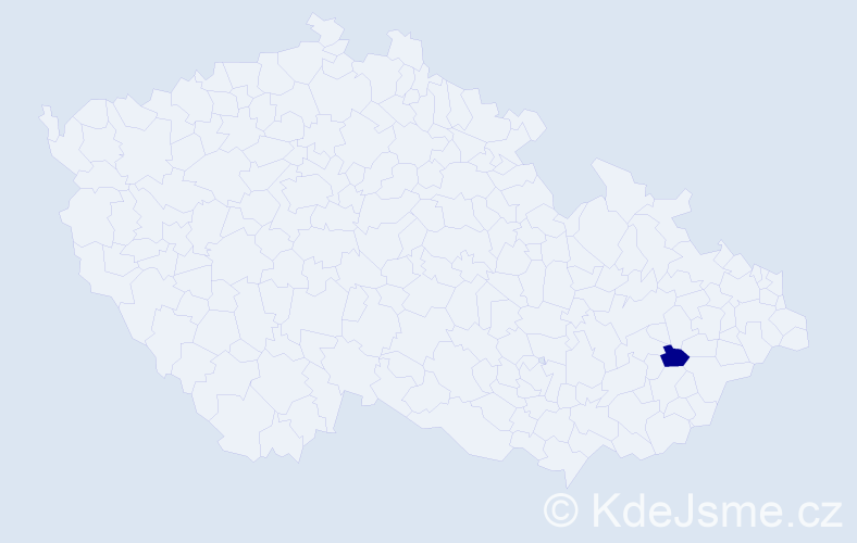 Příjmení: 'Vertigač', počet výskytů 1 v celé ČR