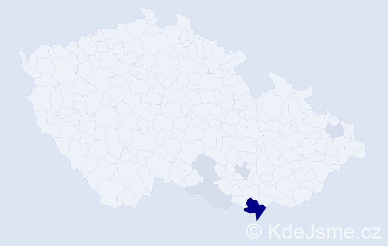 Příjmení: 'Martušková', počet výskytů 23 v celé ČR