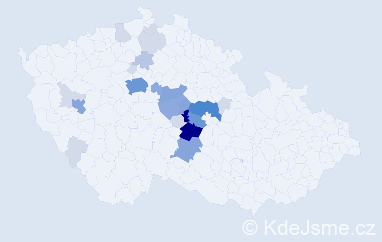 Příjmení: 'Cemperová', počet výskytů 69 v celé ČR