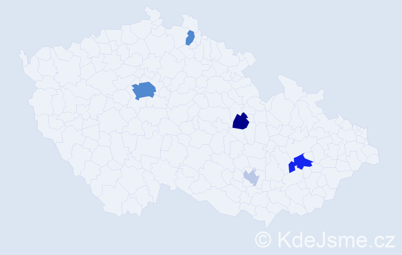 Příjmení: 'Scheuch', počet výskytů 17 v celé ČR