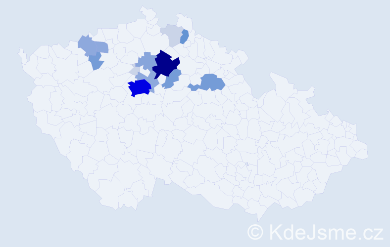 Příjmení: 'Fadrhons', počet výskytů 52 v celé ČR