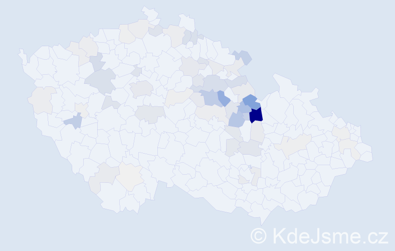 Příjmení: 'Faltejsková', počet výskytů 211 v celé ČR