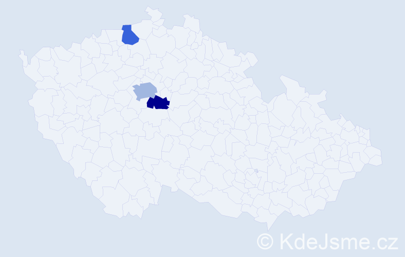 Příjmení: 'Mlinar', počet výskytů 4 v celé ČR