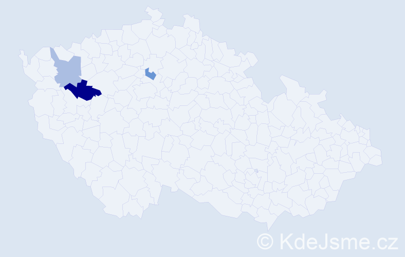 Příjmení: 'Kumpanic', počet výskytů 4 v celé ČR