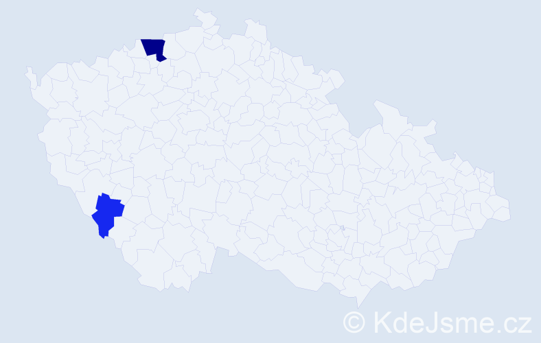 Příjmení: 'Zahorčák', počet výskytů 6 v celé ČR