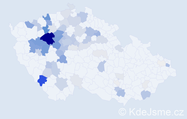 Příjmení: 'Zuska', počet výskytů 267 v celé ČR