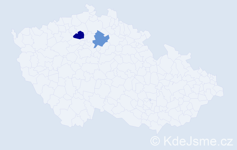 Příjmení: 'Zavadchykova', počet výskytů 2 v celé ČR