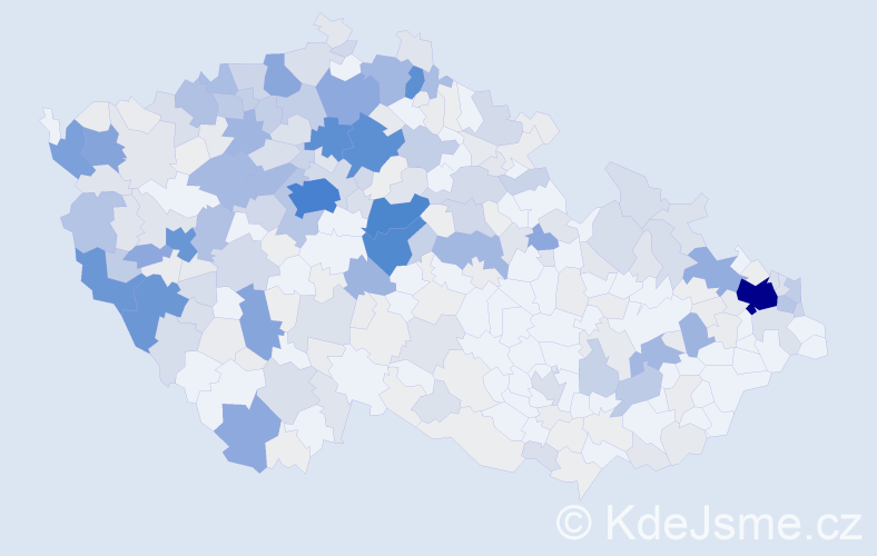 Příjmení: 'Červeňák', počet výskytů 1935 v celé ČR