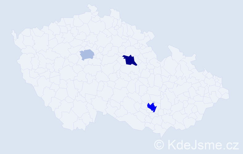 Příjmení: 'Coban', počet výskytů 4 v celé ČR