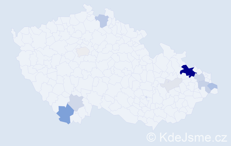 Příjmení: 'Gorčicová', počet výskytů 41 v celé ČR