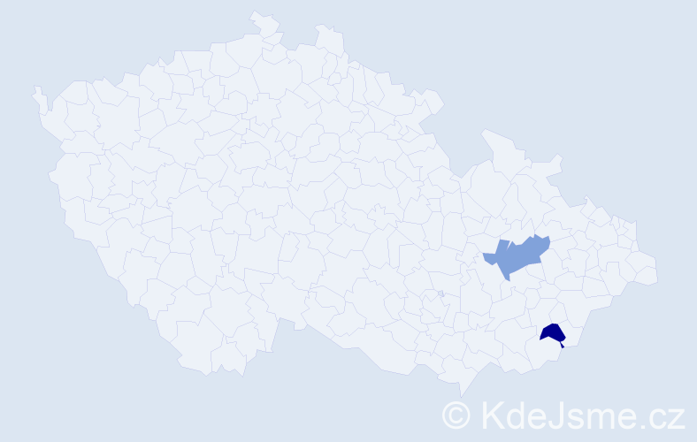 Příjmení: 'Krosesková', počet výskytů 5 v celé ČR