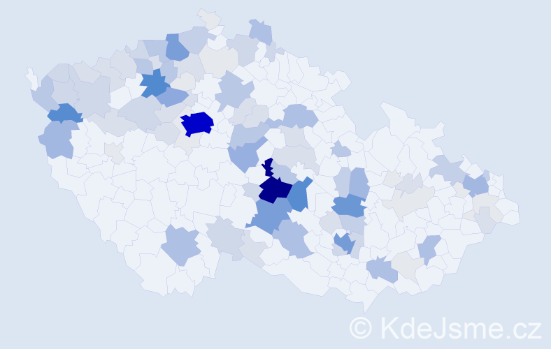 Příjmení: 'Henzlová', počet výskytů 411 v celé ČR