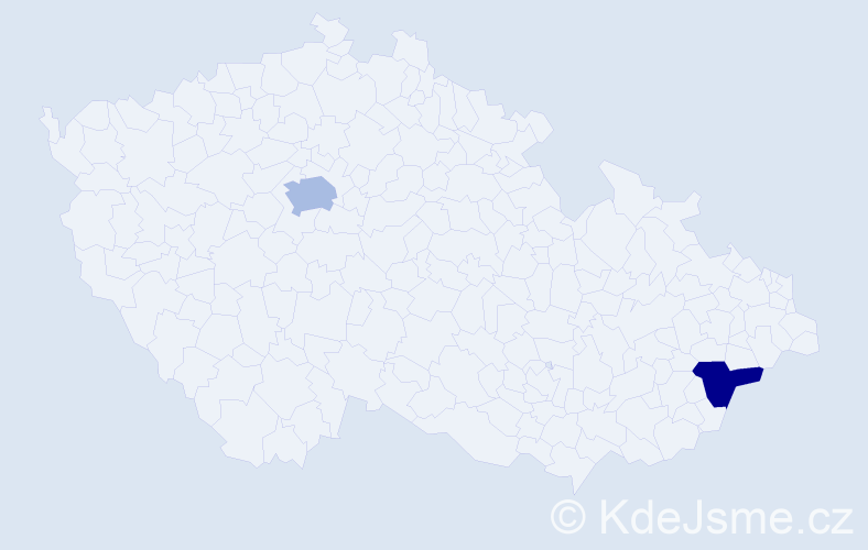 Příjmení: 'Firth', počet výskytů 5 v celé ČR