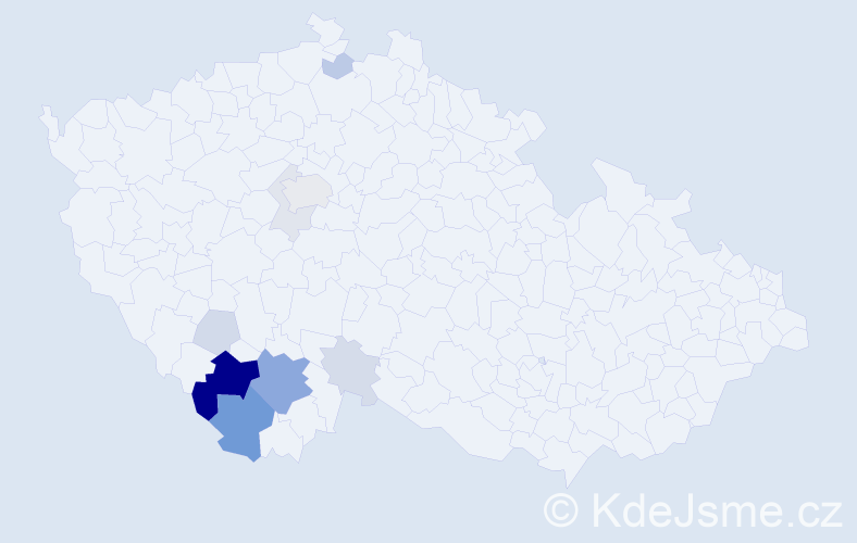 Příjmení: 'Schneedorferová', počet výskytů 33 v celé ČR