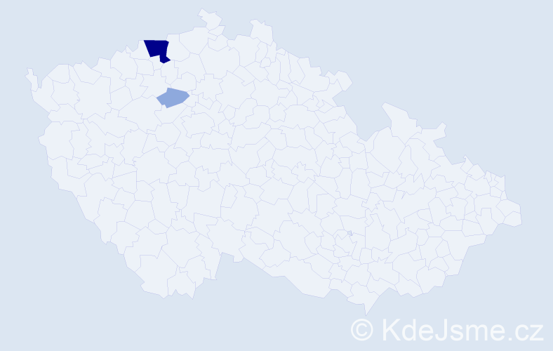 Příjmení: 'Aichyngerová', počet výskytů 6 v celé ČR