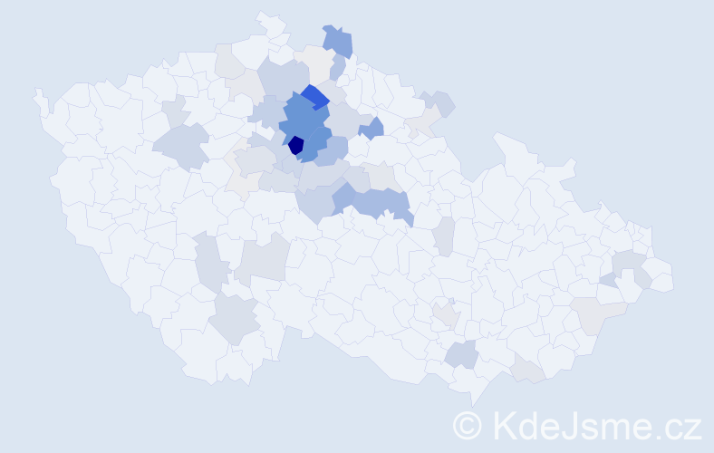Příjmení: 'Brynych', počet výskytů 158 v celé ČR