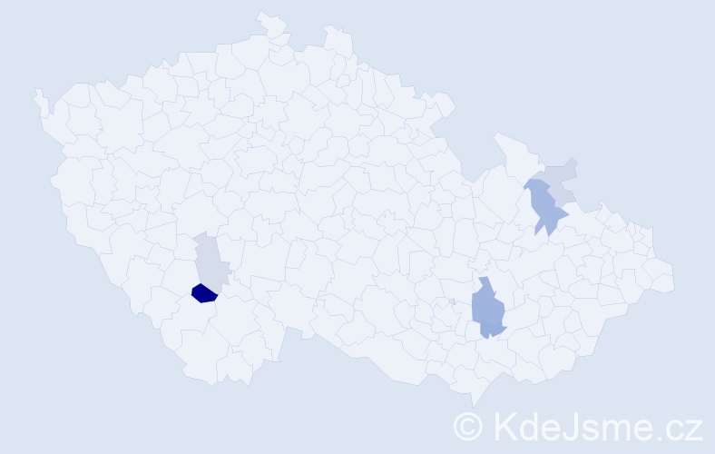 Příjmení: 'Vaickornová', počet výskytů 12 v celé ČR