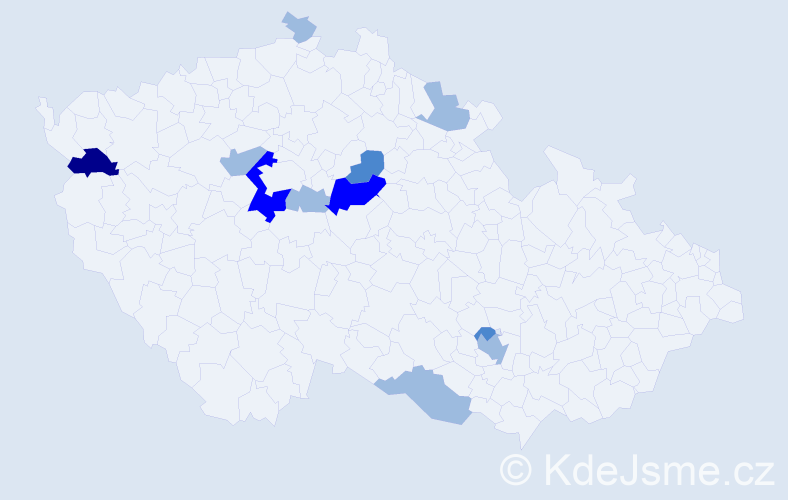 Příjmení: 'Matyasko', počet výskytů 20 v celé ČR