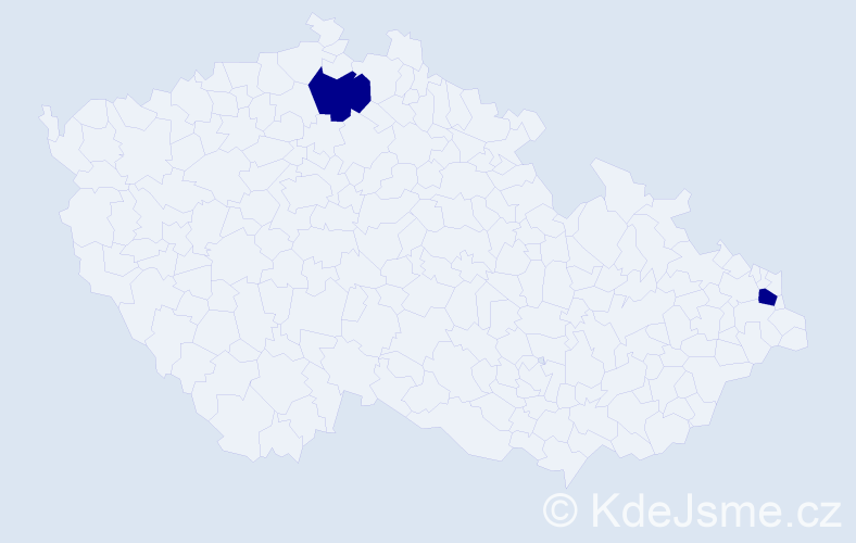 Příjmení: 'Fedorňák', počet výskytů 4 v celé ČR