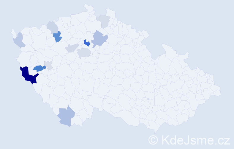 Příjmení: 'Hötzelová', počet výskytů 28 v celé ČR