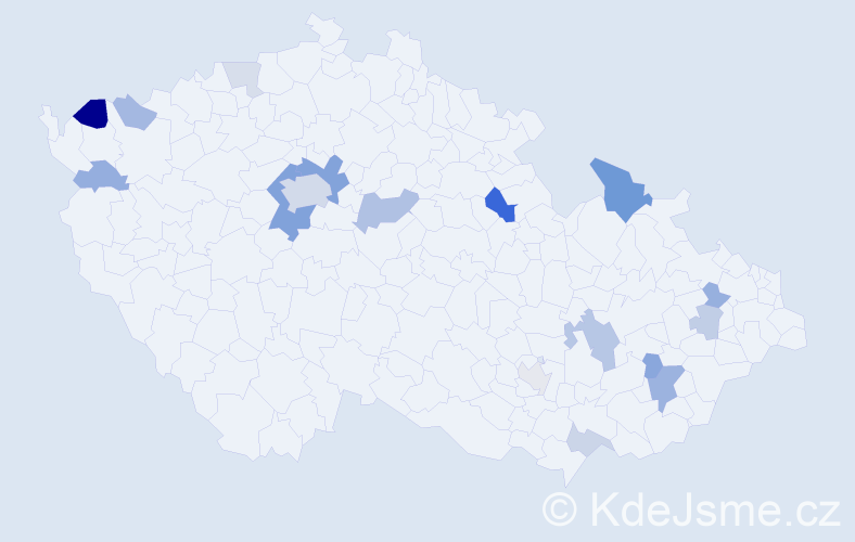 Příjmení: 'Cooper', počet výskytů 42 v celé ČR