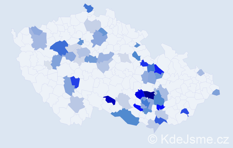 Příjmení: 'Grünwald', počet výskytů 137 v celé ČR
