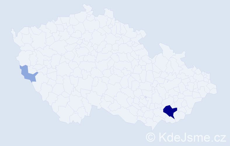 Příjmení: 'Spath', počet výskytů 9 v celé ČR