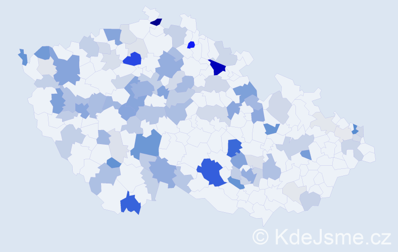 Příjmení: 'Mann', počet výskytů 321 v celé ČR