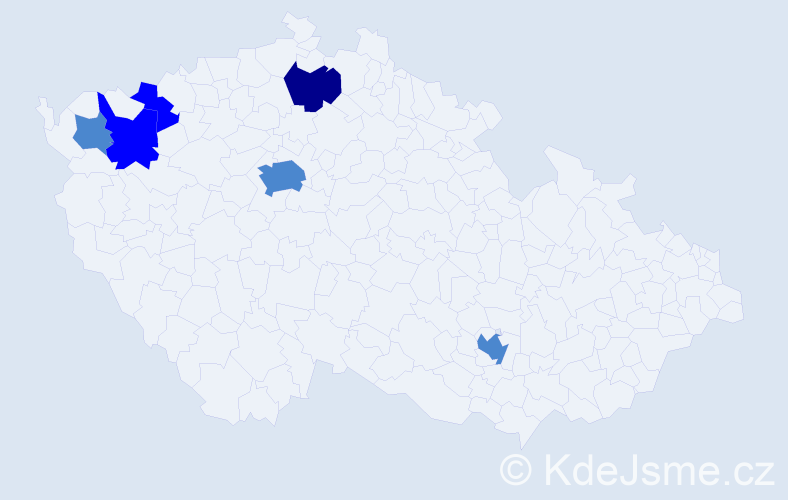 Příjmení: 'Somora', počet výskytů 10 v celé ČR