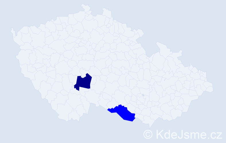 Příjmení: 'Tomleinová', počet výskytů 3 v celé ČR