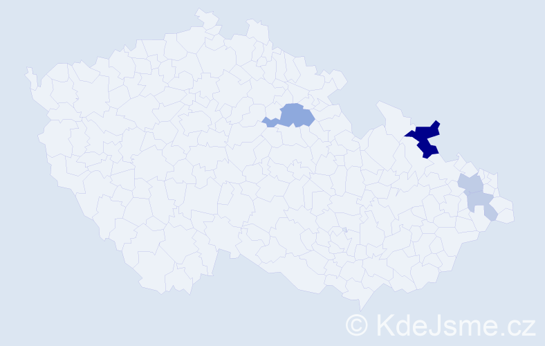 Příjmení: 'Brišák', počet výskytů 14 v celé ČR