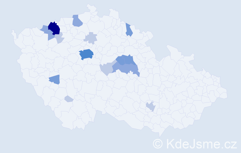 Příjmení: 'Sejček', počet výskytů 40 v celé ČR