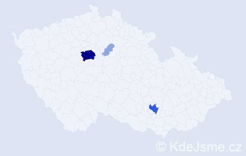 Příjmení: 'Manolache', počet výskytů 9 v celé ČR