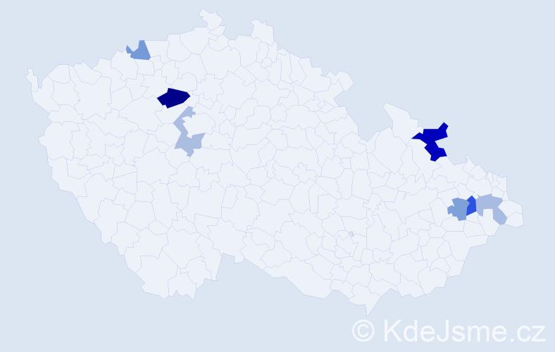 Příjmení: 'Wehrsingerová', počet výskytů 12 v celé ČR