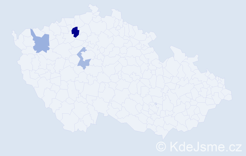 Příjmení: '"Nguyen Tai"', počet výskytů 4 v celé ČR