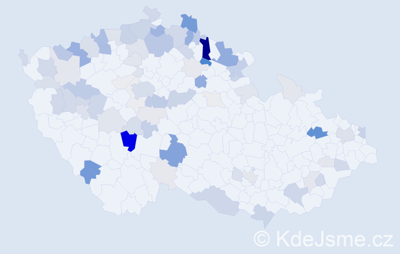 Příjmení: 'Krause', počet výskytů 281 v celé ČR