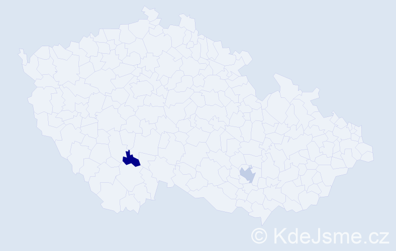 Příjmení: 'Fellmann', počet výskytů 8 v celé ČR