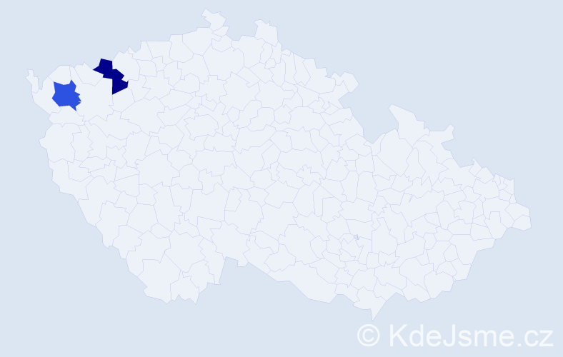 Příjmení: 'Avtov', počet výskytů 2 v celé ČR