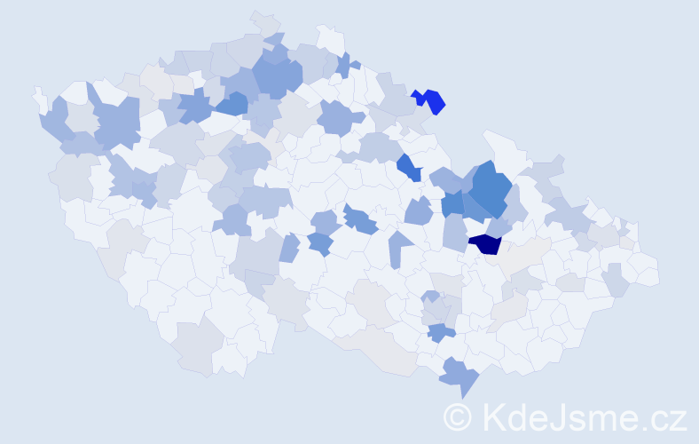 Příjmení: 'Vogel', počet výskytů 331 v celé ČR