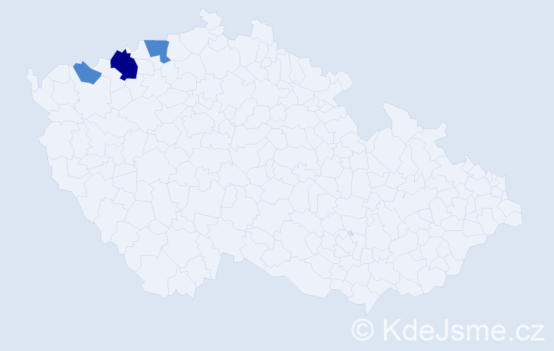 Příjmení: 'Chrapovič', počet výskytů 5 v celé ČR