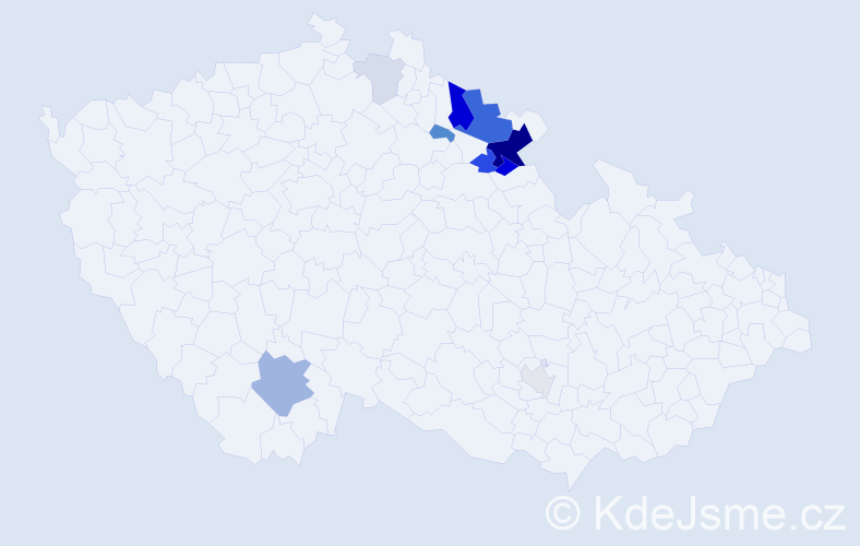 Příjmení: 'Stierand', počet výskytů 30 v celé ČR