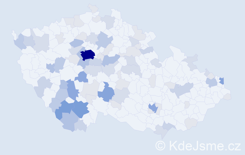 Příjmení: 'Kurz', počet výskytů 226 v celé ČR