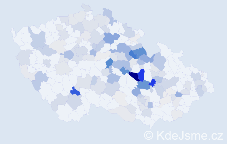 Příjmení: 'Luňáček', počet výskytů 480 v celé ČR