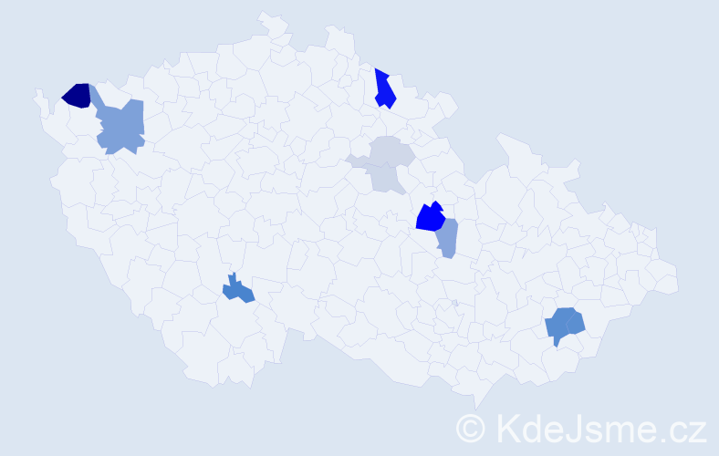 Příjmení: 'Buberová', počet výskytů 21 v celé ČR