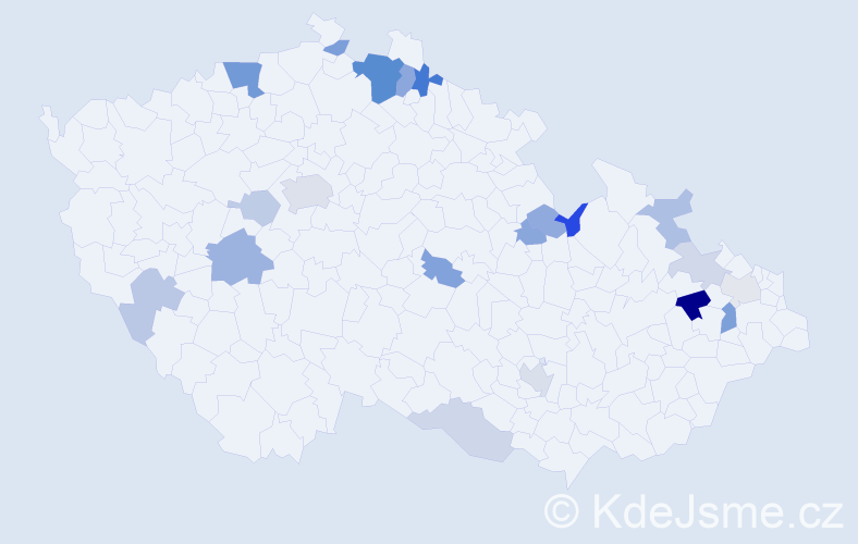 Příjmení: 'Blaschkeová', počet výskytů 42 v celé ČR