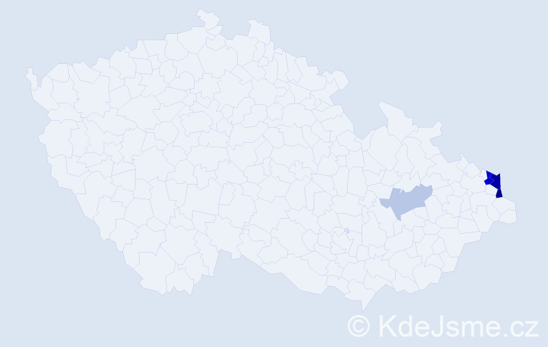 Příjmení: 'Sirek', počet výskytů 11 v celé ČR