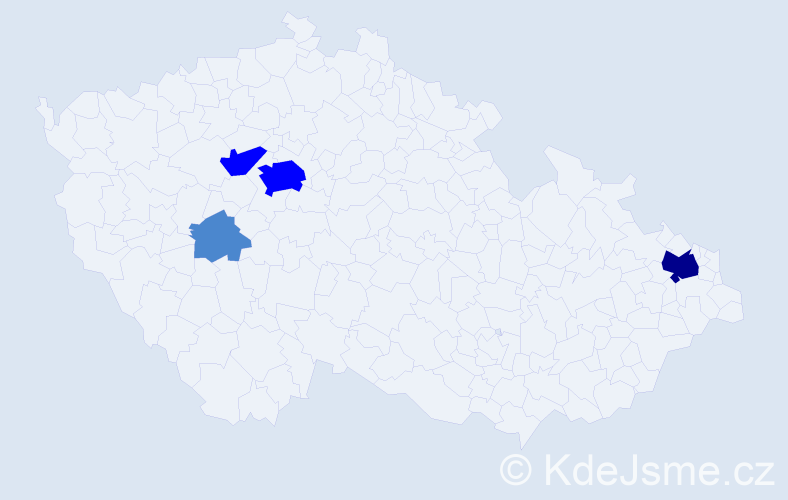 Příjmení: 'Zulák', počet výskytů 8 v celé ČR