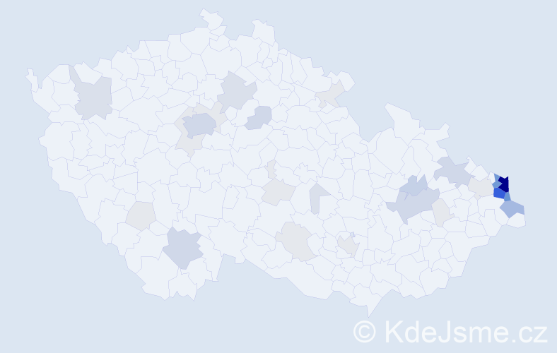 Příjmení: 'Swaczyna', počet výskytů 146 v celé ČR